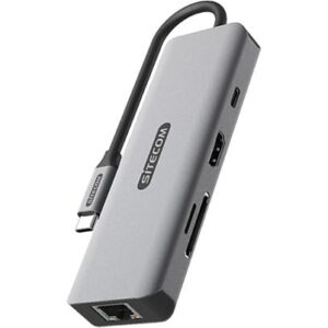 SITECOM 8-in-1 USB-C met PD Multiport-adapter